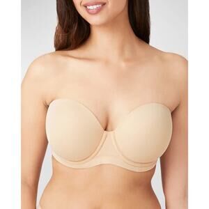 NEW Wacoal Red Carpet Full Figure Strapless Bra Nude Underwire Support 40C